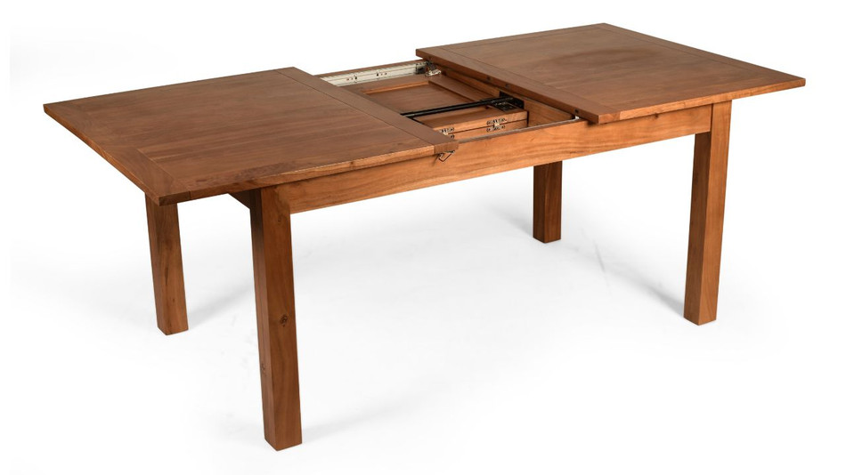 Capri Extendable Dining Table, Light Walnut