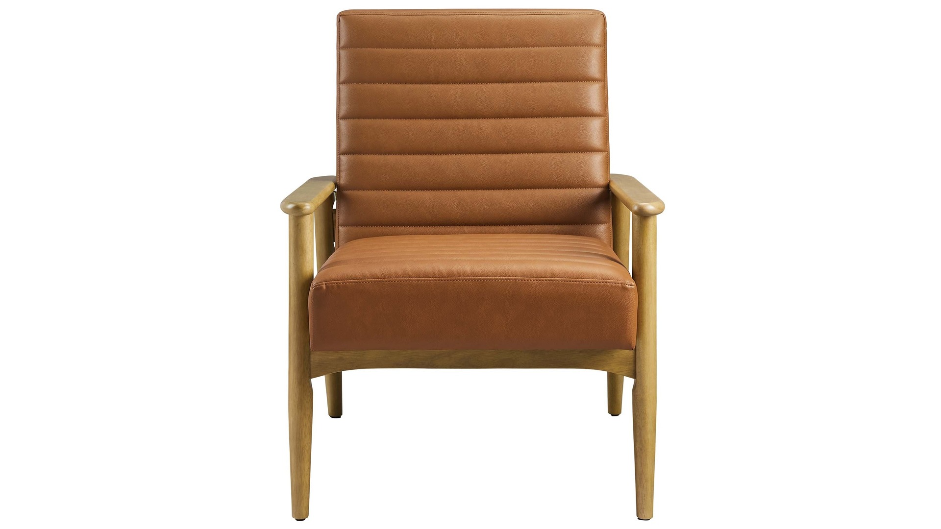 【新品未使用】LOGOS LIFE BACKHOLD CHAIR (BROWN) Zain Leather Lounge Chair, Tan