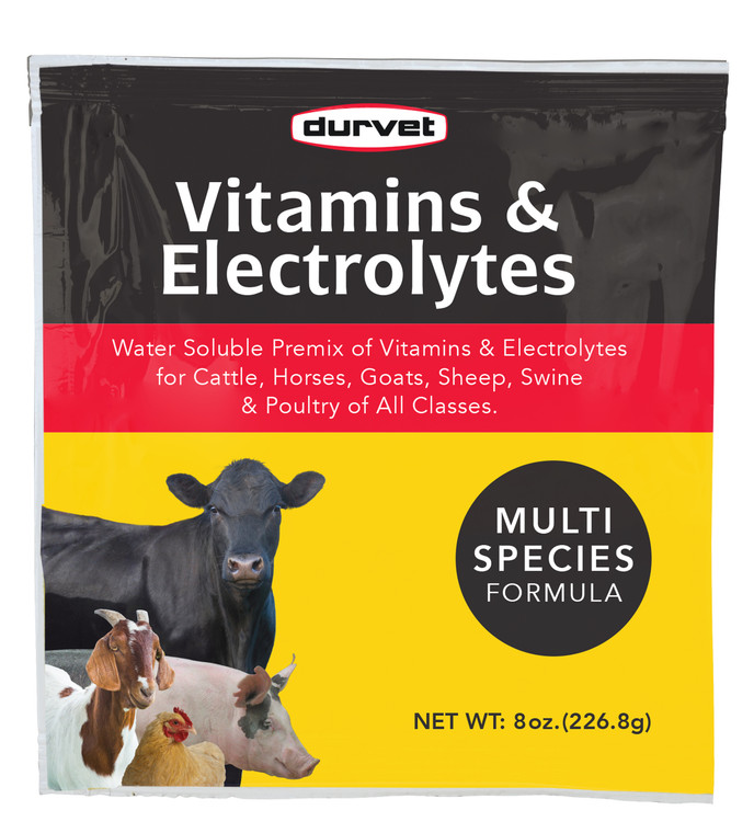 DURVET VITAMINS & ELECTROLYTES 8OZ