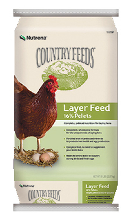 FEED EGG LAYER PELLET COUNTRY FEEDS 50LB