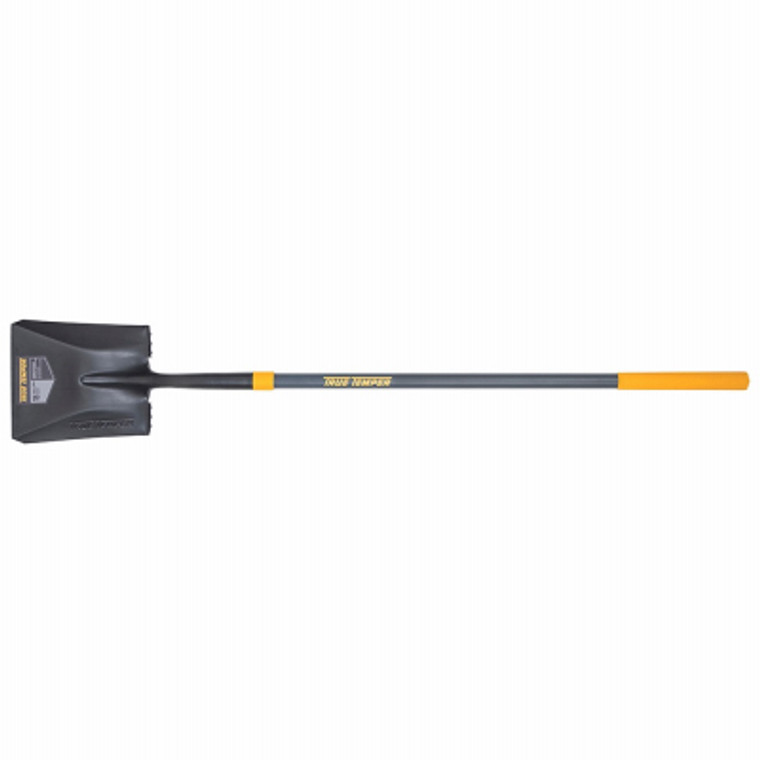 True Temper Square Point Shovel, 47-In. Reinforced Fiberglass Handle, Cushion Grip