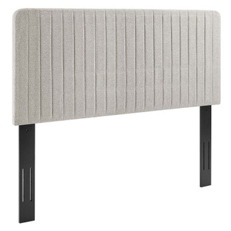 Milenna Channel Tufted Upholstered Fabric Twin Headboard MOD-6338-OAT