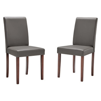 Prosper Faux Leather Dining Side Chair Set of 2 EEI-3617-GRY