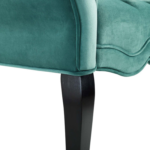 Adelia Chesterfield Style Button Tufted Performance Velvet Bench Teal EEI-3018-TEA