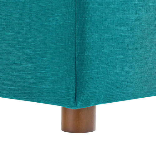 Commix Down Filled Overstuffed Armless Chair Teal EEI-3270-TEA