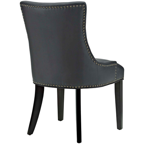 Marquis Dining Chair Faux Leather Set of 4 Black EEI-3499-BLK