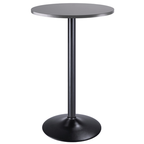 Tarah Pub Table Bar Height Black/Slate Gray Finish