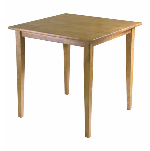 Groveland Square Dining Table, Shaker Leg, Light Oak Finish