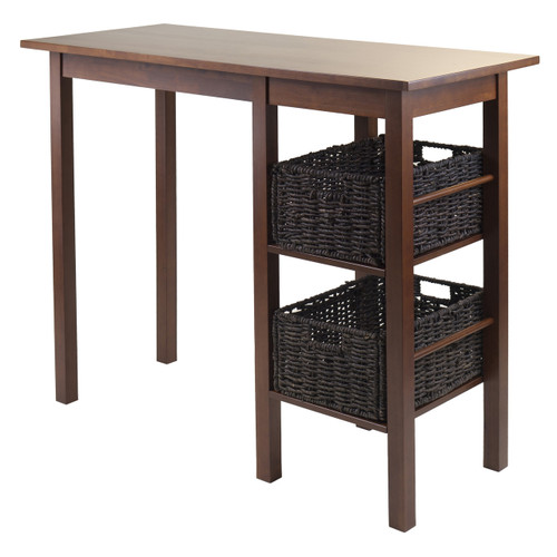 Egan 3-Pc Breakfast Table with 2 Baskets Set