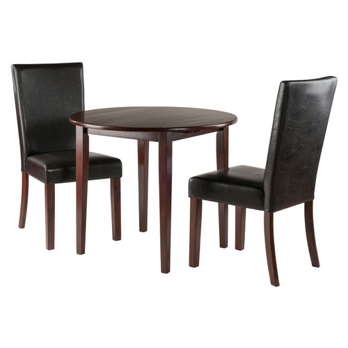 Clayton 3-PC Set Drop Leaf Table with 2 Chairs