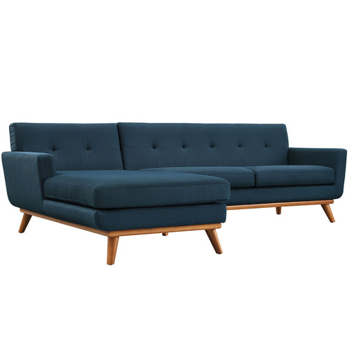 Engage Left-Facing Sectional Sofa Azure EEI-2068-AZU-SET