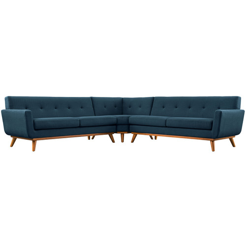 Engage L-Shaped Sectional Sofa Azure EEI-2108-AZU-SET