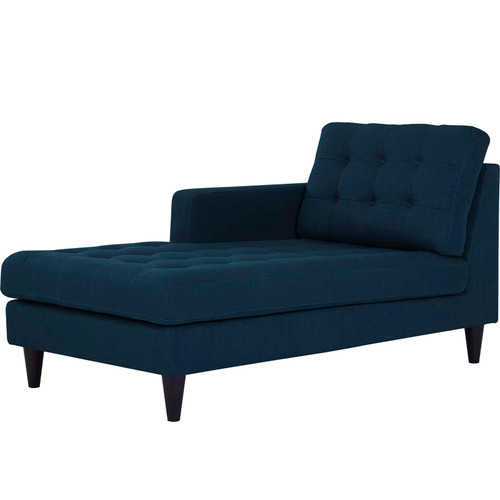 Empress Left-Arm Upholstered Fabric Chaise Azure EEI-2596-AZU