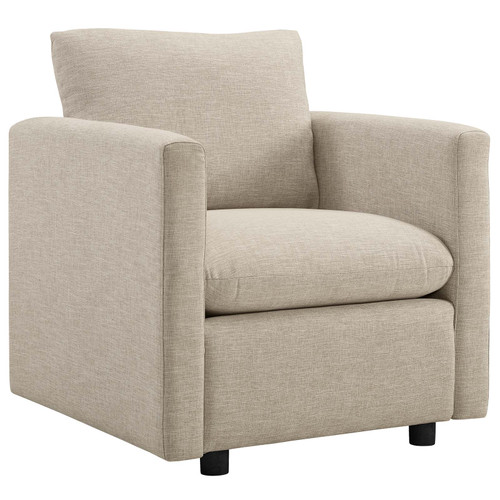 Activate Upholstered Fabric Armchair Beige EEI-3045-BEI