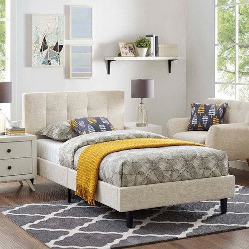 Linnea Twin Bed Beige MOD-5422-BEI