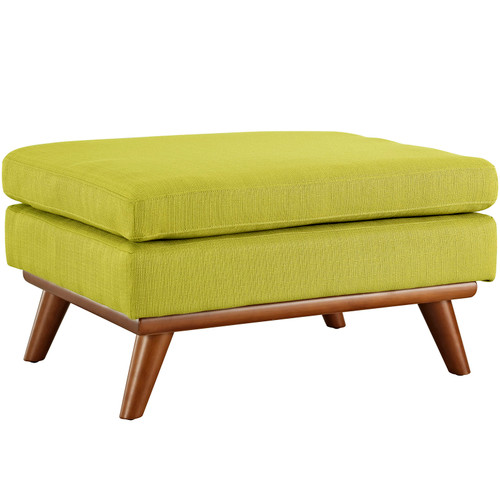 Engage Upholstered Fabric Ottoman Wheatgrass EEI-1797-WHE