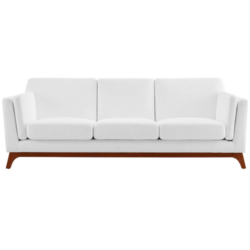 Chance Upholstered Fabric Sofa White EEI-3062-WHI