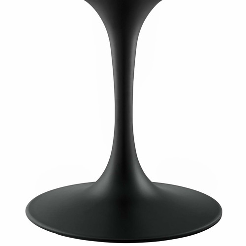 Lippa 60" Oval Wood Top Dining Table Black White EEI-3539-BLK-WHI