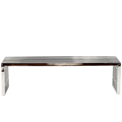 Gridiron Large Stainless Steel Bench Silver EEI-570-SLV
