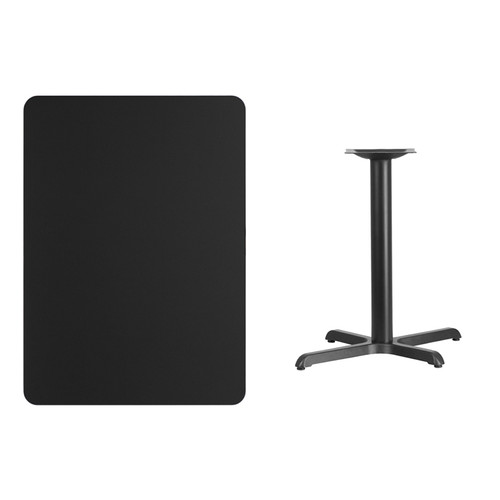 30x42 Black Table-22x30 X-Base XU-BLKTB-3042-T2230-GG