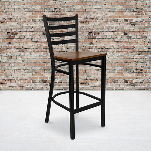 Metal Dining Bar Chair for High Traffic Businesses