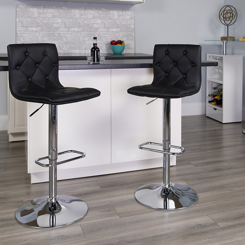 Contemporary Adjustable Swivel Bar Stool