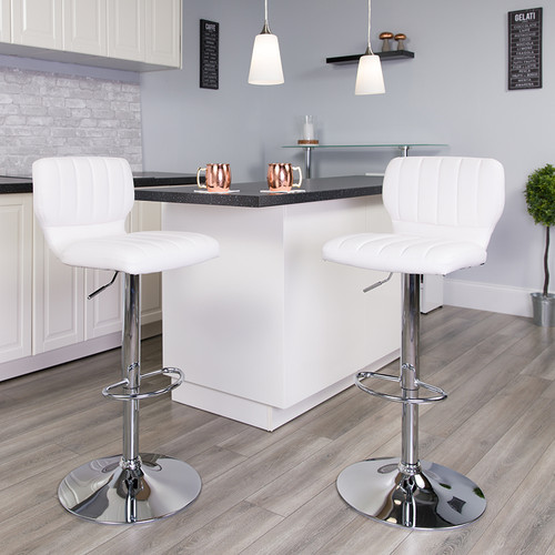 Contemporary Adjustable Swivel Bar Stool