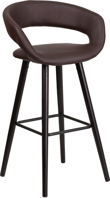 Contemporary Wood Bar Stool