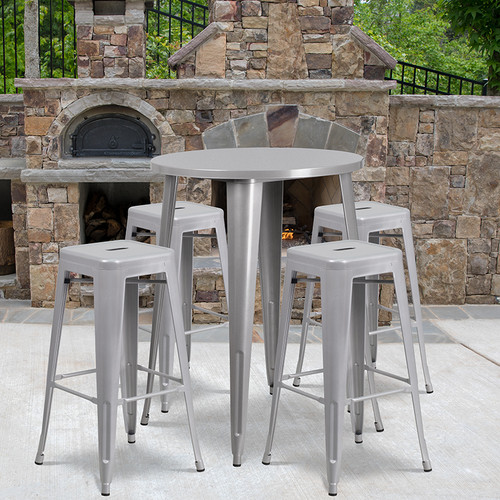 Bar Height Table and Stool Set