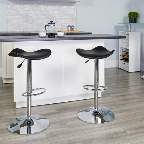 Contemporary Style Adjustable Height Stool