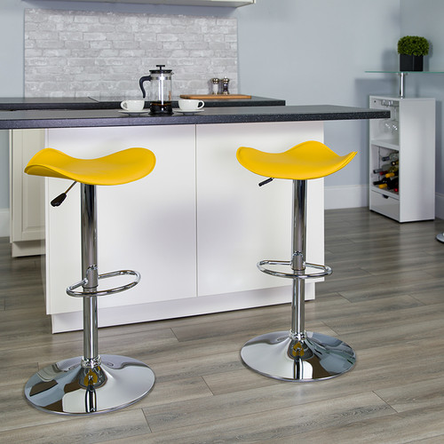 Contemporary Style Adjustable Height Stool