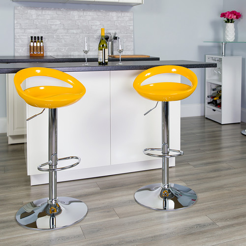 Contemporary Style Height Adjustable Stool