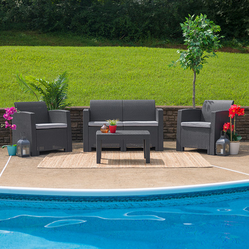 Contemporary Outdoor Seating Set