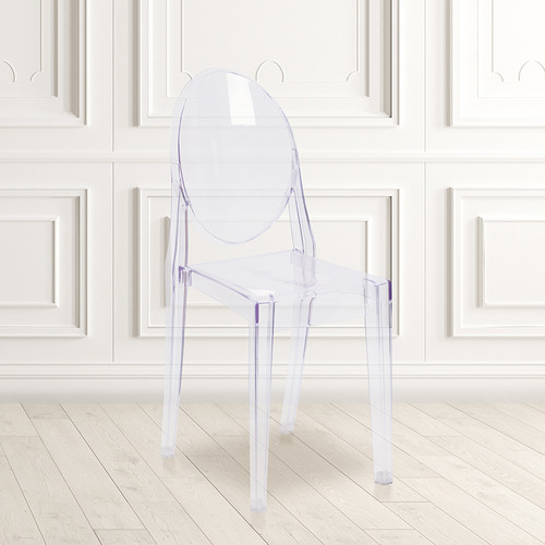 Classic Style Clear Accent Chair