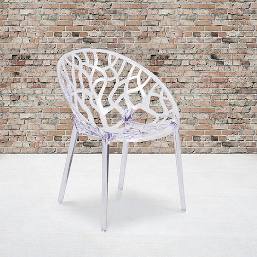 Stackable Accent Chair with Cut-Out Design