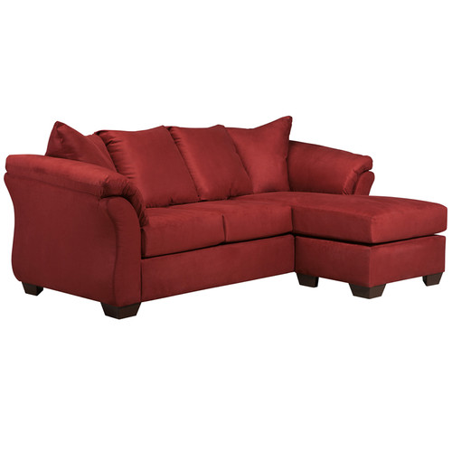 Salsa Microfiber Sofa Chaise FSD-1109SOFCH-RED-GG