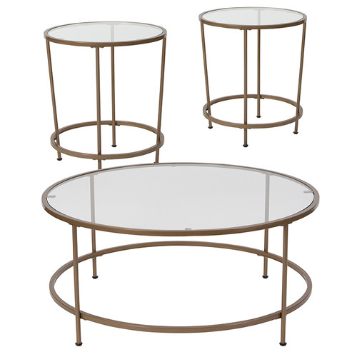 Contemporary Style 3 Piece Table Set