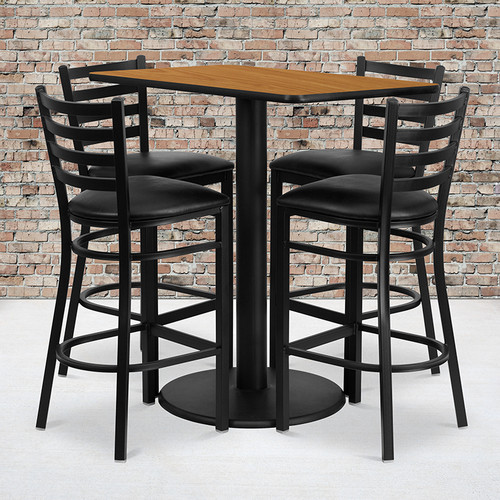Bar Height Table and Stool Set