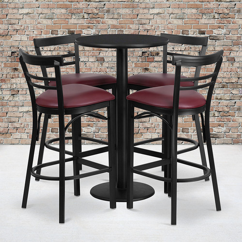 Bar Height Table and Stool Set