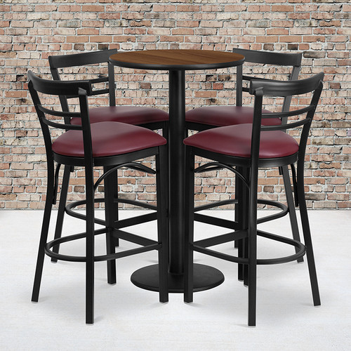 Bar Height Table and Stool Set