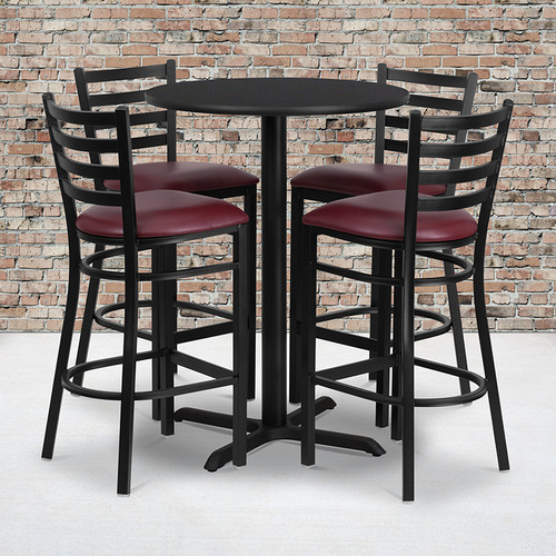 Bar Height Table and Stool Set