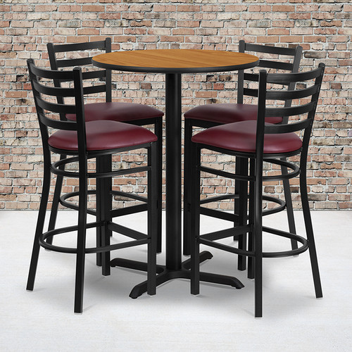 Bar Height Table and Stool Set