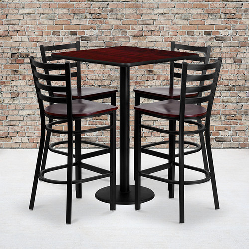 Bar Height Table and Stool Set