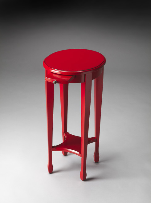 Butler Arielle Red Round Accent Table