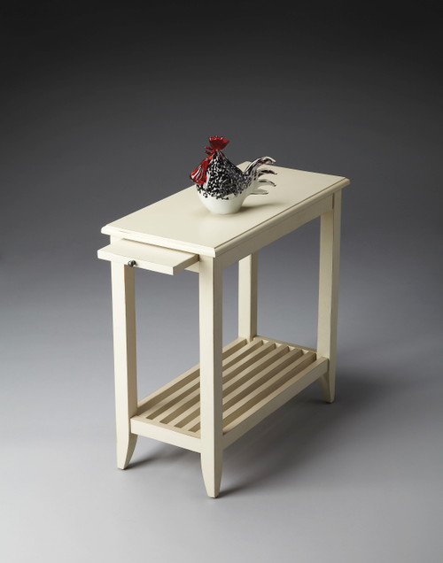 Butler Irvine Cottage White Chairside Table
