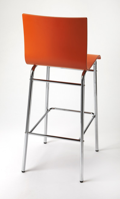 Butler Watney Orange Bar Stool