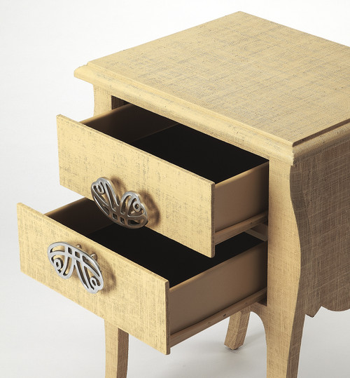 Butler Felicia Natural Raffia End Table