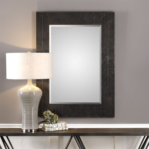 Uttermost Caprione Oxidized Dark Copper Mirror