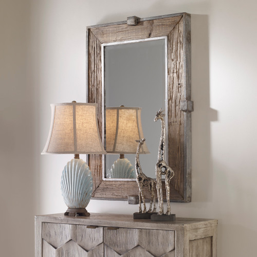 Uttermost Siringo Weathered Wood Mirror