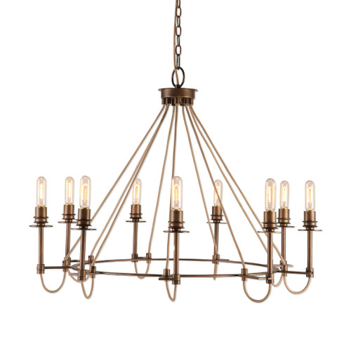 Uttermost Lyndhurst Industrial 9 Light Chandelier